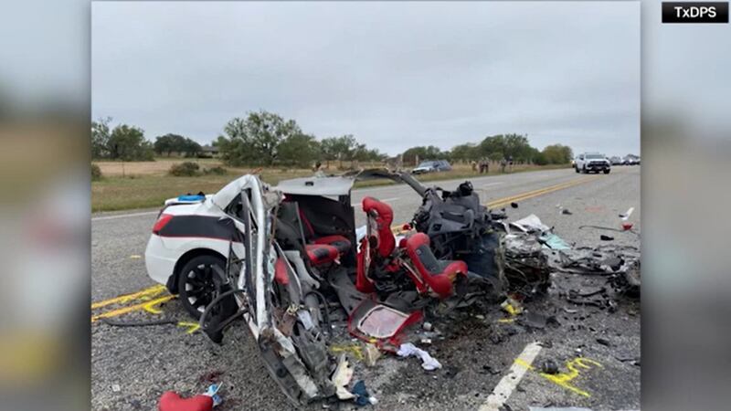 Eight people died in a South Texas car crash Wednesday while police chased a driver suspected...