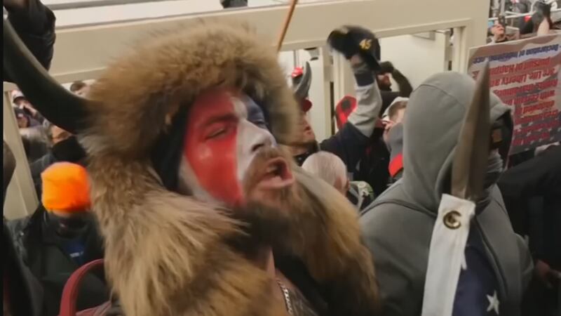 Jacob Chansley, the so-called "QAnon Shaman," was sentenced to three and a half years in prison.