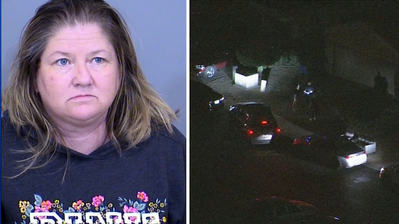 Babysitter Cynthia Gaddy, 49, has been arrested in Arizona after emergency responders had to...