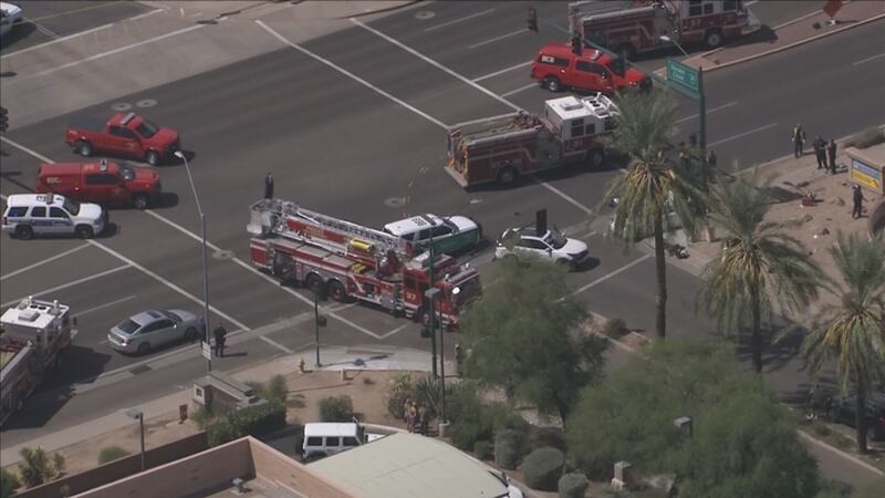 The collision happened near Desert Cove Avenue and Tatum Boulevard, north of Shea Boulevard.