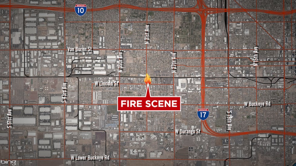 The fire broke out Wednesday afternoon near 31st Avenue and Lincoln Street.