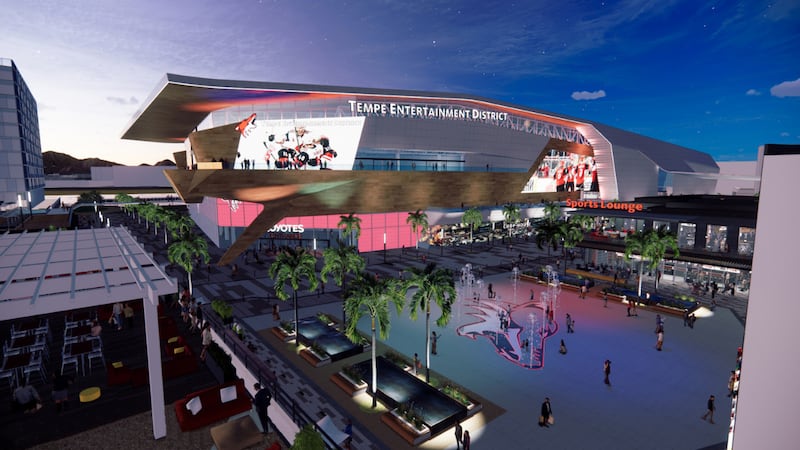 The Coyotes have proposed a $1.7 billion development in the Tempe Entertainment District,...