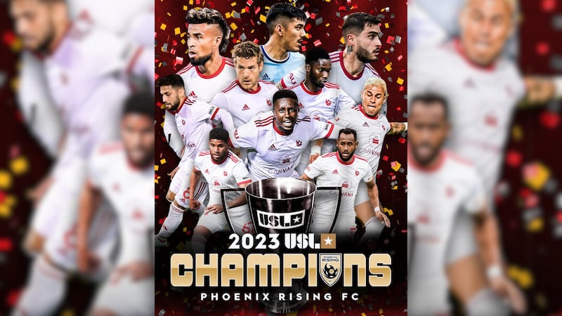 The Phoenix Rising FC have won the 2023 USL championship cup after beating the Charleston...