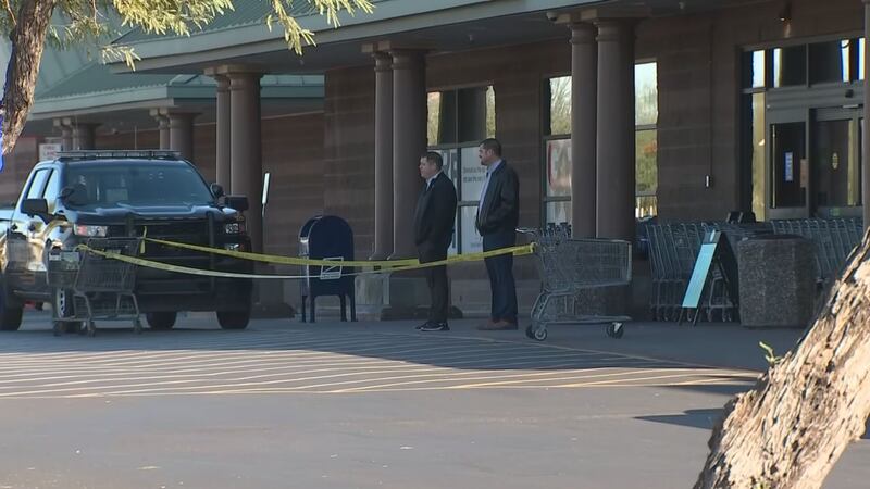 A man was stabbed during a fight at a Fry's store in Mesa early Wednesday morning.