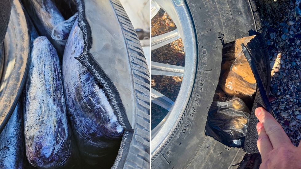 DPS found fentanyl pills hidden in spare tires during the traffic stops.