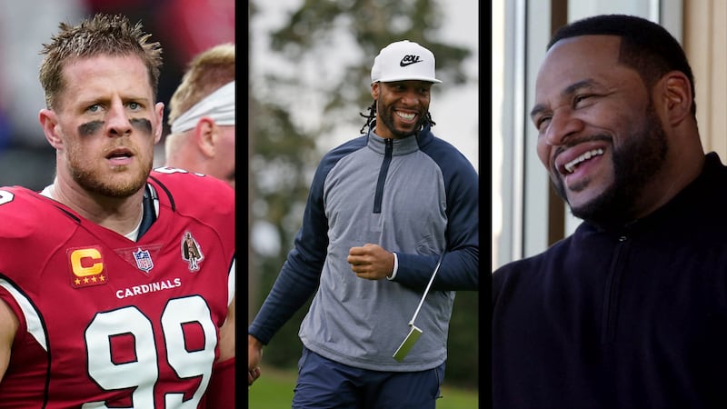 Larry Fitzgerald, Jr., Jerome Bettis, and J.J. Watt will be hitting the turf for the 2023...