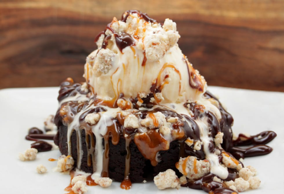 Hap's Pit Barbecue's Smoked Brownie Sundae.