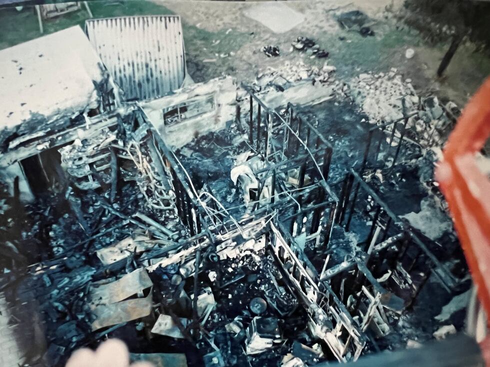 The home after the fire