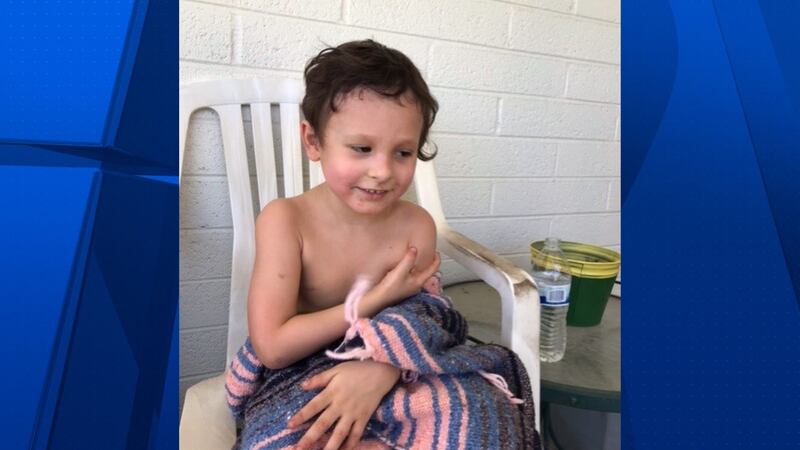 Glendale police say the child is believed to be 3-4 years old.