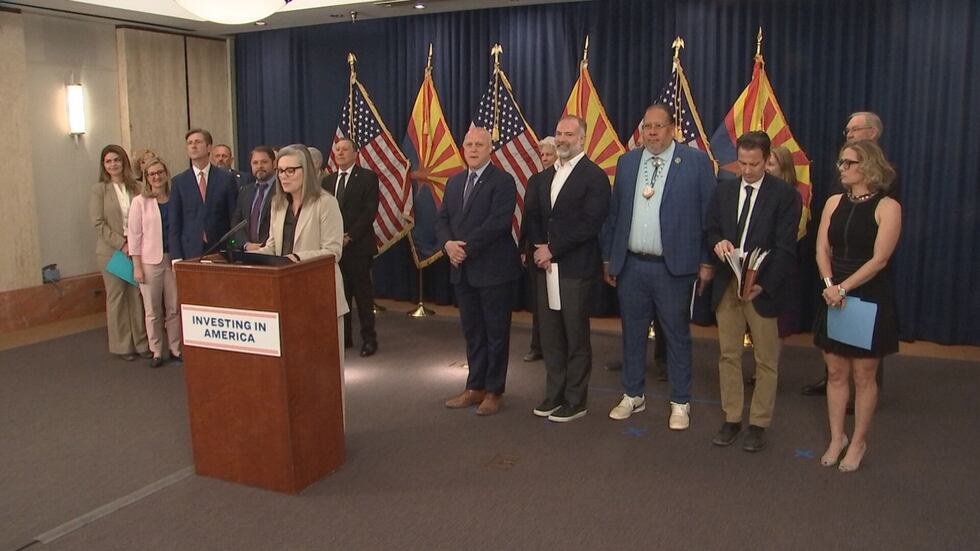 The announcement in Phoenix was part of a series of appearances by Biden administration...