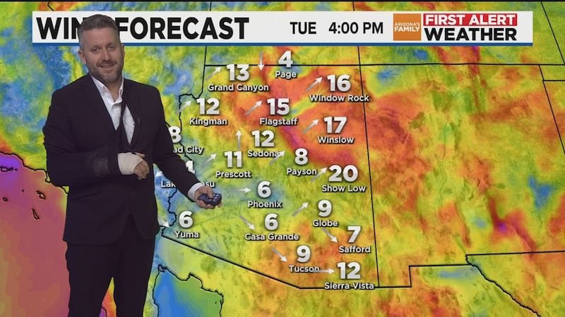 You'll still see Ian providing the latest weather forecasts, even after breaking a bone in his...
