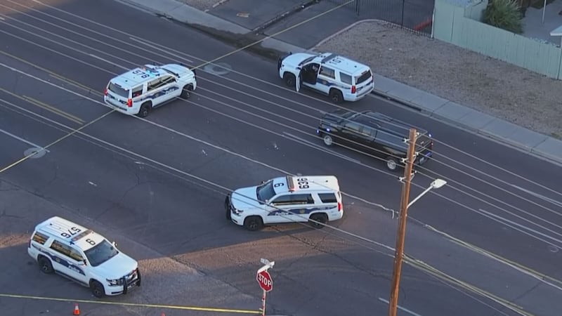 Phoenix police say a man was walking his son to school when they were hit by an SUV Thursday...