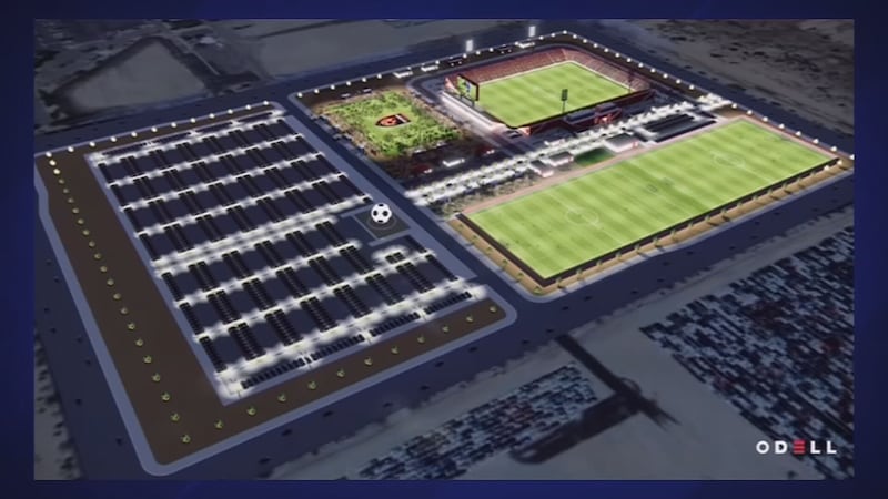 The Rising alternate governor Tim Riester says the land near the airport was a spot they’ve...