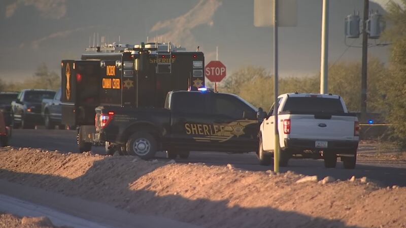 A heavy police presence could be seen near Southern and Johnson.