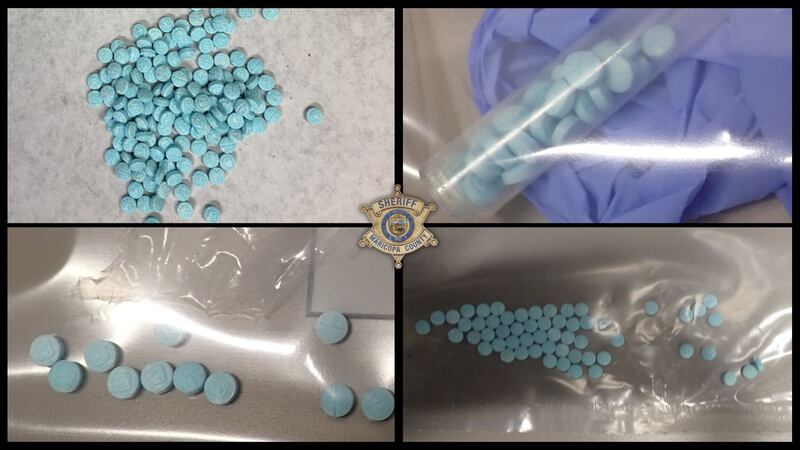 The pills were recovered by Maricopa County deputies.