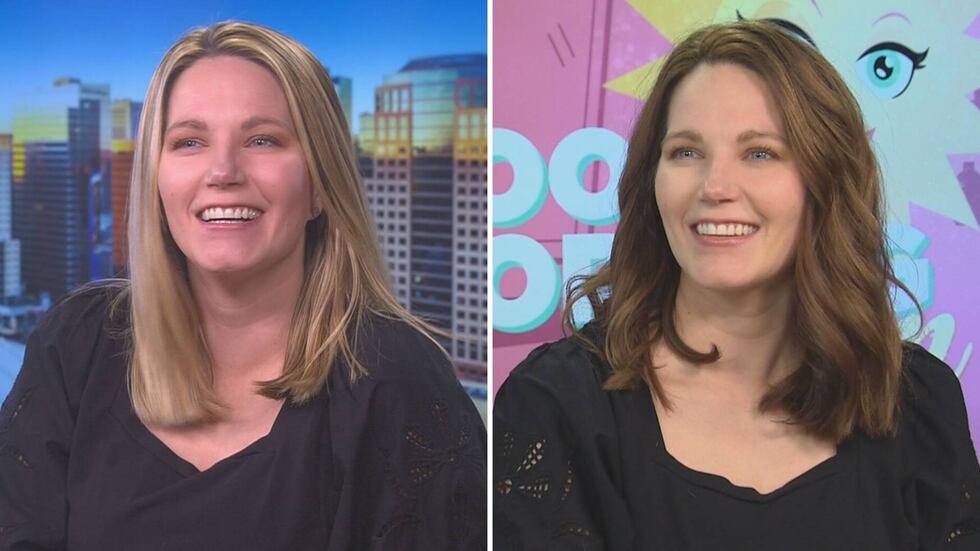 Check out the before and after as Katrina's hair gets the "Cowboy Copper" makeover.