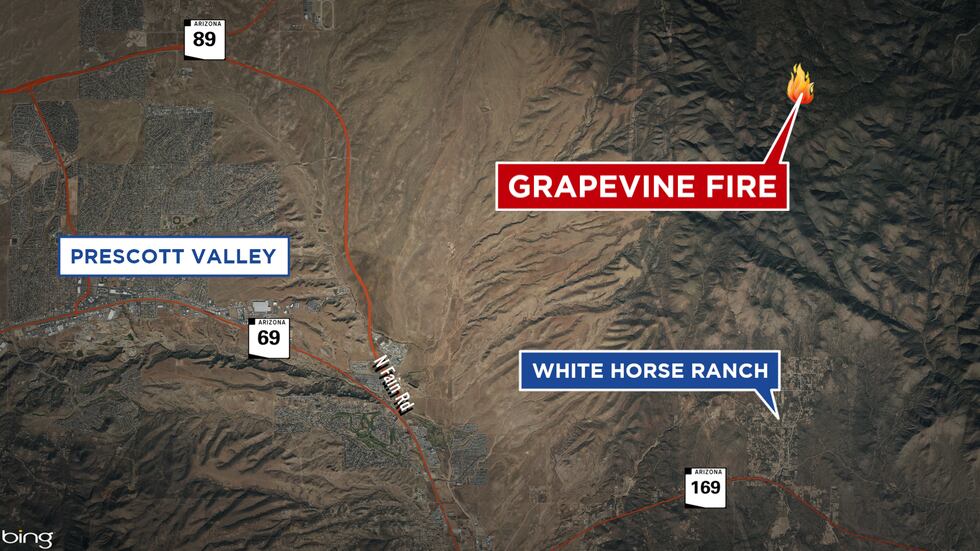 The Grapevine Fire was started by lightning last Friday.