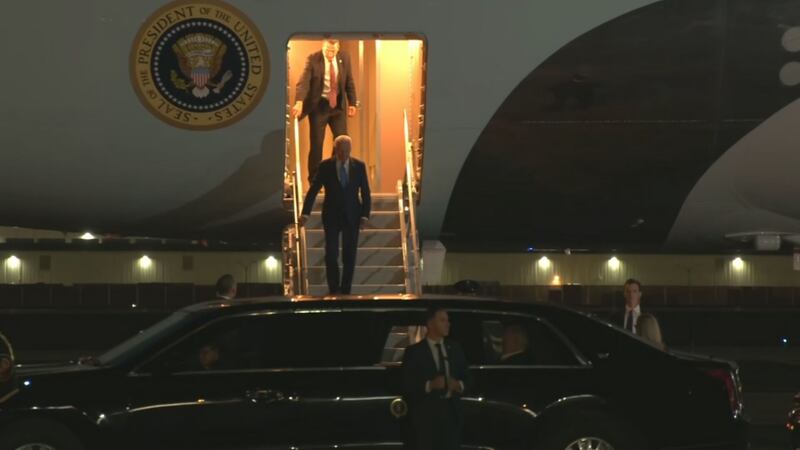 President Biden arrived in Phoenix on Wednesday night.