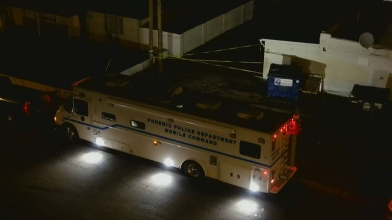 A Phoenix Mobile Command Unit could be seen at the shooting scene.