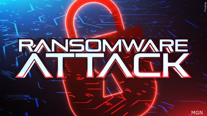 File photo of ransomware attack graphic.