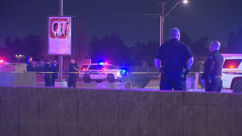 Phoenix Police centered their investigation at the bus stop next to the QuikTrip near 67th Ave...