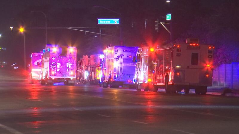 Firefighters from Phoenix and other nearby agencies were dispatched to Reddy Ice early...
