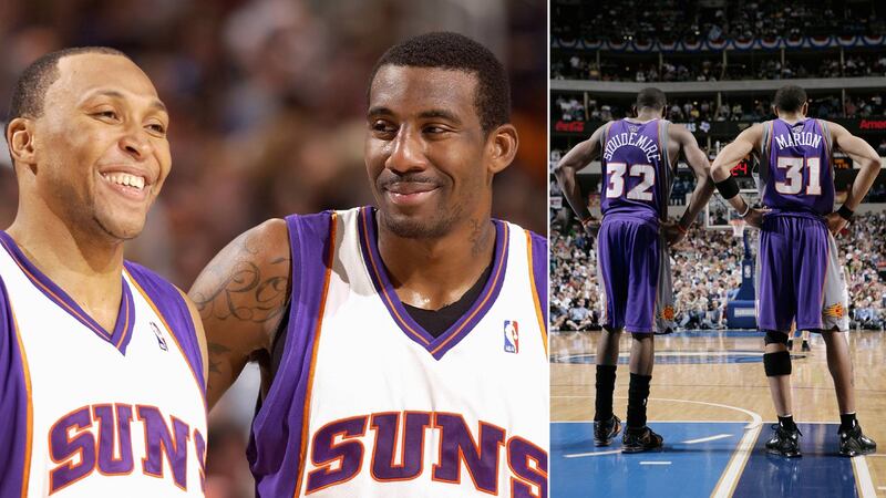 Shawn Marion and Amar'e Stoudemire will be inducted into the Phoenix Suns Ring of Honor during...