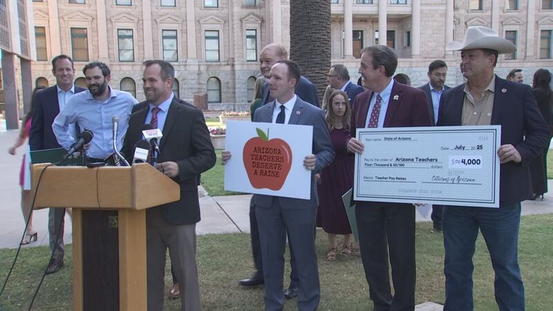 The average teacher would get an $4,000 pay increase starting in 2025 if approved.