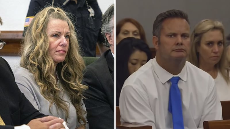 Lori Vallow, left, and Chad Daybell, right, are not allowed to meet face-to-face to talk about...
