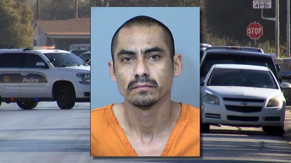 Police arrested Jesus Banuelos, 30, after a shooting incident with Phoenix officers Wednesday...