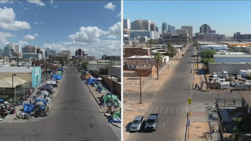 The city of Phoenix says it has made much progress since it started clearing out the homeless...
