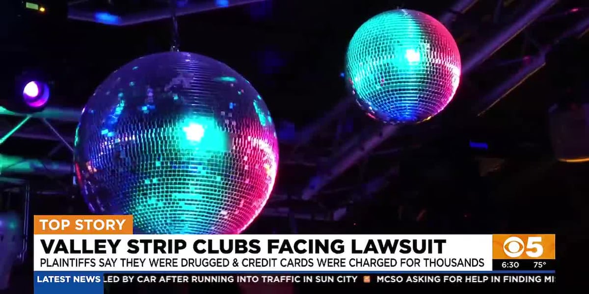 Phoenix-area strip clubs drugged, dripped off customers, lawsuit said